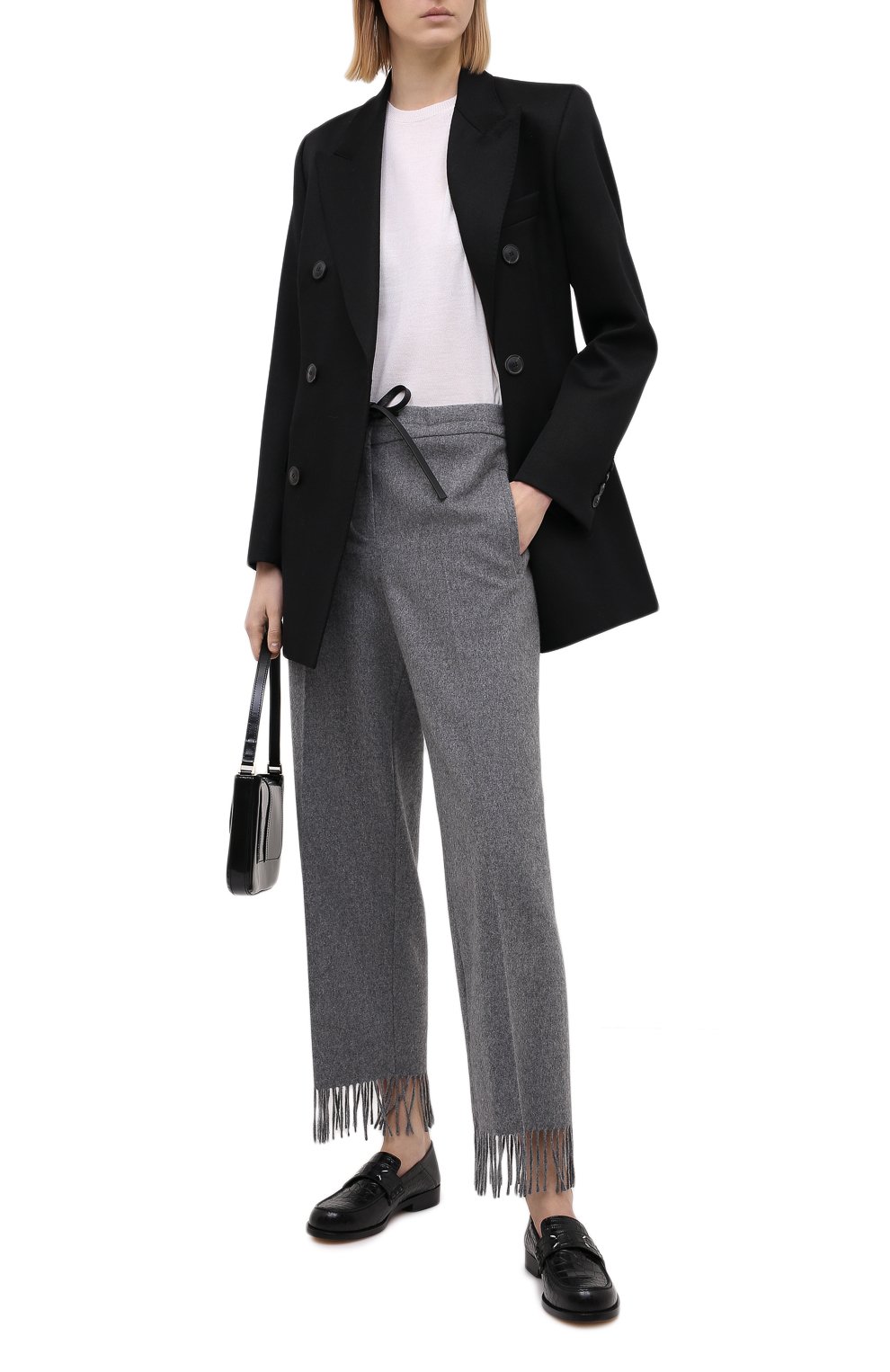 Брюки из кашемира и шелка GIORGIO ARMANI, арт. 0WHPP0ES/T0247, фото 2