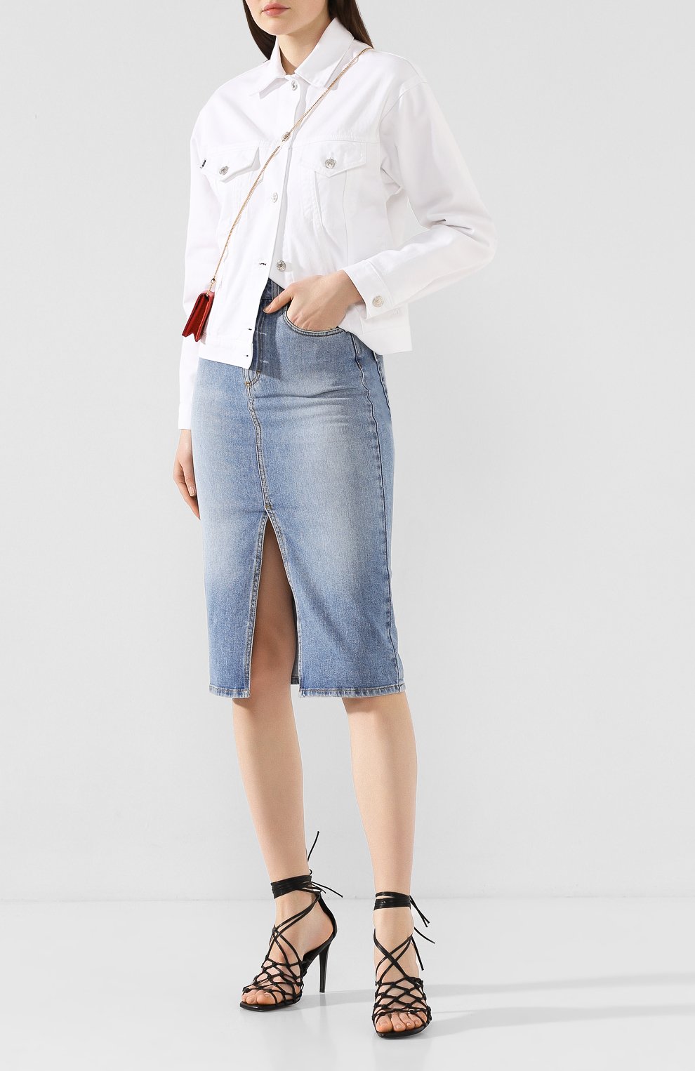 Джинсовая юбка MSGM, арт. 2841MDD53L 207278, фото 2