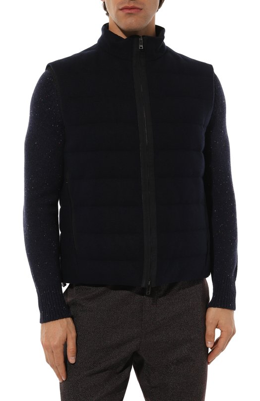 Пуховый жилет Zegna E105/UET48A8 Синий  E105/UET48A8 Фото 3