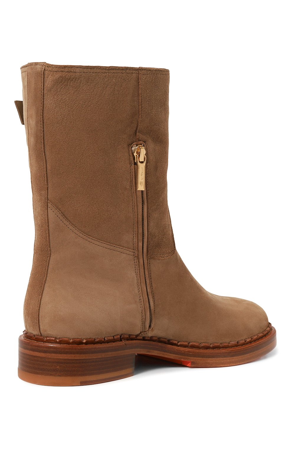 Замшевые полусапоги SANTONI, арт. WSAG71184BJ2AHMU, фото 5