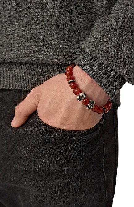 Женский браслет ad infinitum GL JEWELRY красного цвета, арт. PB754 | Фото 2 (Нос: Не проставлено; Региональные ограничения белый список (Axapta Mercury): Не проставлено)