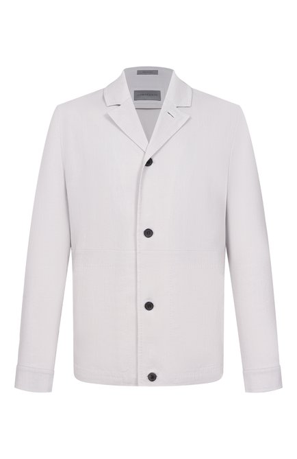 Мужская куртка-рубашка изо льна и шерсти CORNELIANI, арт. 27LI53/2718468