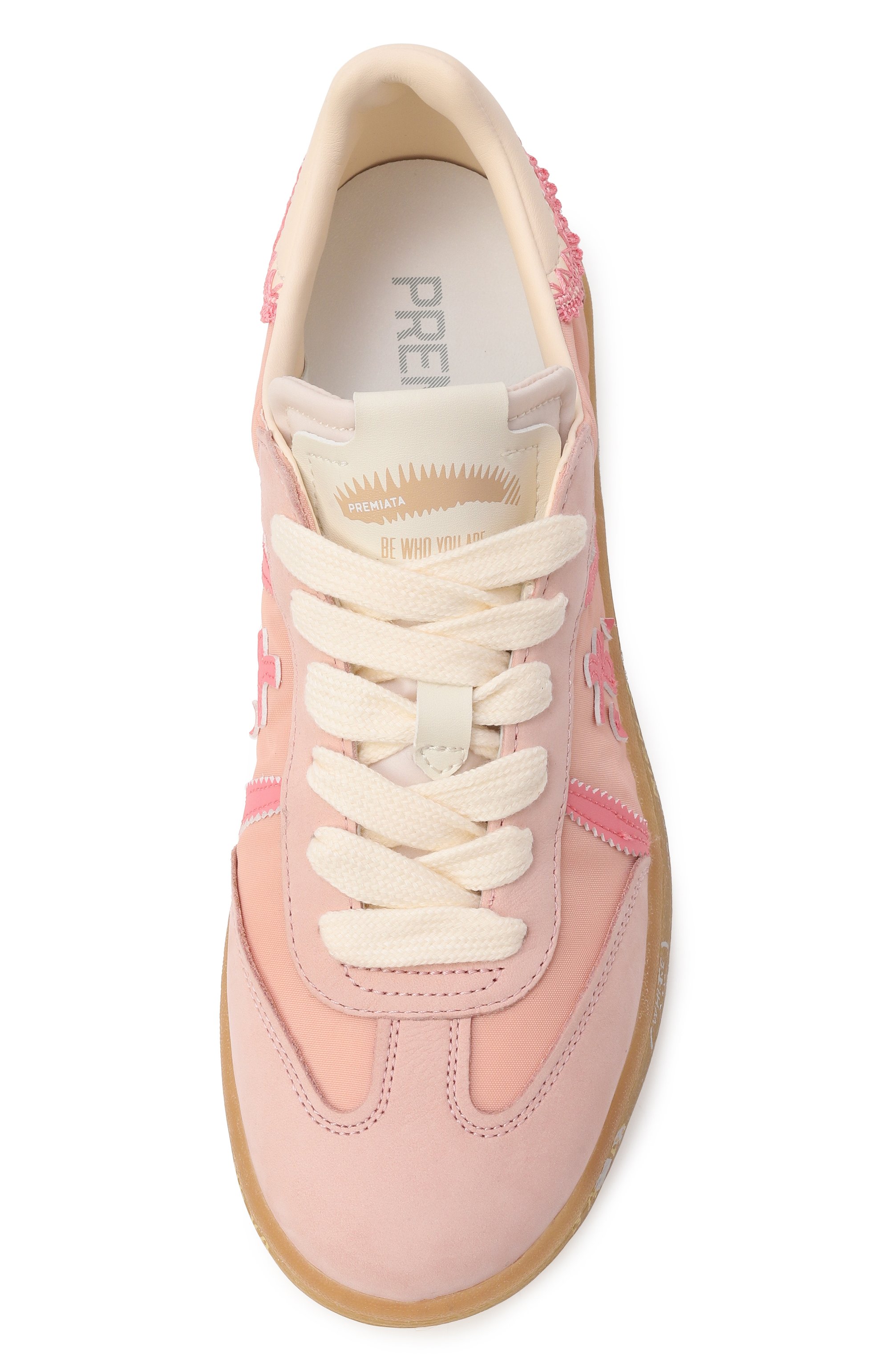 Комбинированные кеды bonnie-d PREMIATA светло-розового цвета по цене 25200 руб., арт. B0NNIED/VAR 7351, фото 6 Комбинированные кеды bonnie-d PREMIATA, арт. B0NNIED/VAR 7351, фото 6