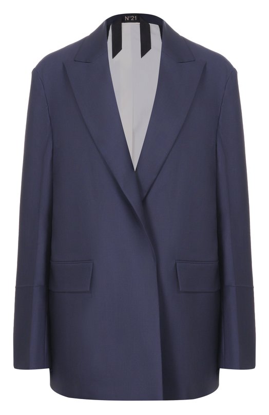 Шерстяной жакет N21 L011/3016 Синий L011/3016