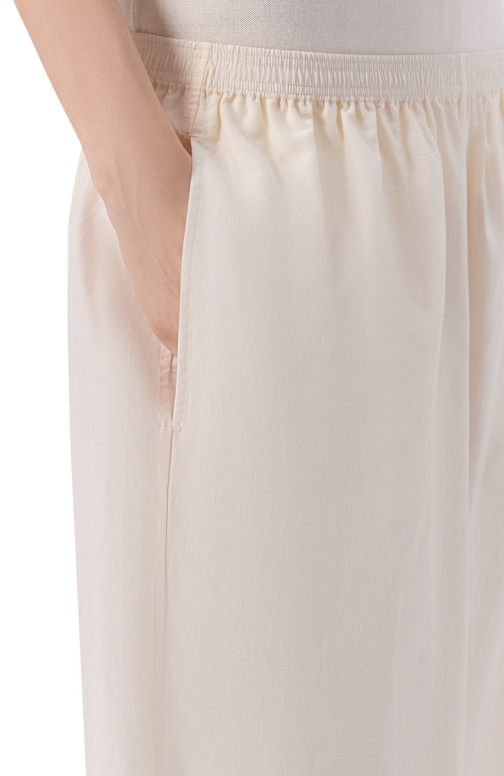Джоггеры из хлопка и шелка LOULOU DE SAISON, арт. ALMAYA, фото 5