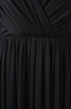 Женское платье из вискозы и шелка GIAMBATTISTA VALLI черного цвета, арт. 25SSPVCL5179-21JER | Фото 6 (Материал сплава: Проставлено; Материал внешний: Вискоза; Драгоценные камни: Проставлено; Длина Ж (юбки, платья, шорты): Макси; Женское Кросс-КТ: Платье-одежда; Случай: Вечерний; Рукава: На бретелях; Стили: Кэжуэл)