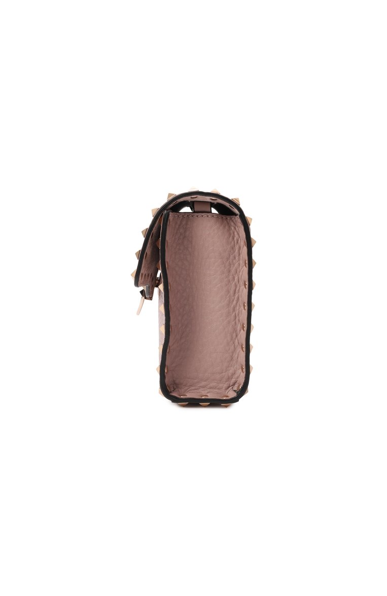 Женская сумка rockstud small VALENTINO светло-беж�евого цвета, арт. 6W2B0181/VSF | Фото 4 (Размер: small; Ремень/цепочка: На ремешке; Материал: Натуральная кожа)