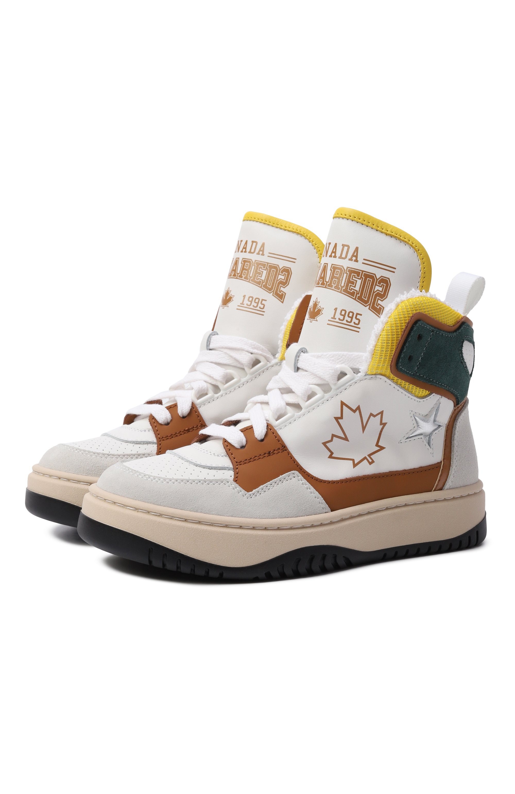 Кожаные кеды DSQUARED2, арт. 82782/VAR2_001, фото 1