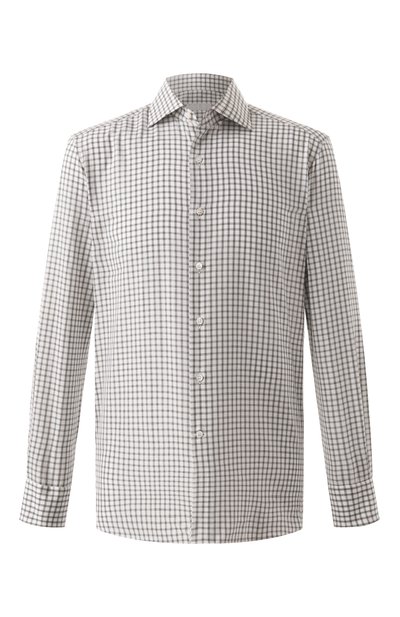 Мужская сорочка из хлопка и льна STEFANO RICCI, арт. MC000540/R2975