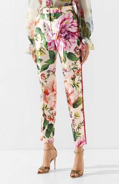 Шелковые брюки DOLCE & GABBANA, арт. FTAM0T/IS1AE, фото 3