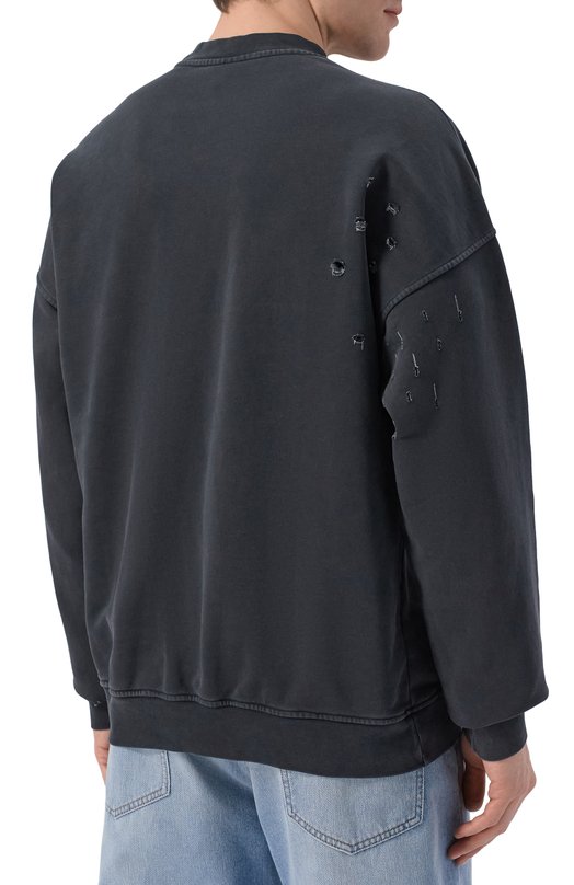 Хлопковый свитшот Comme des Fuckdown CFABM01990 Чёрный  CFABM01990 Фото 4