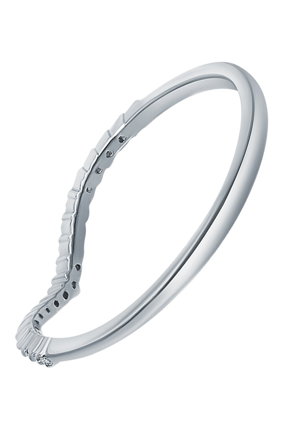 Кольцо-волна с цирконами MOONKA, арт. tr-wr-r, фото 3