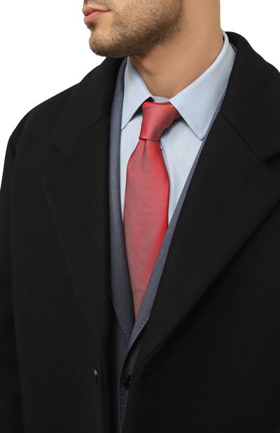 Шелковый галстук ALTEA красного цвета по цене 10600 руб., арт. 2311231, фото 2 Шелковый галстук ALTEA, арт. 2311231, фото 2