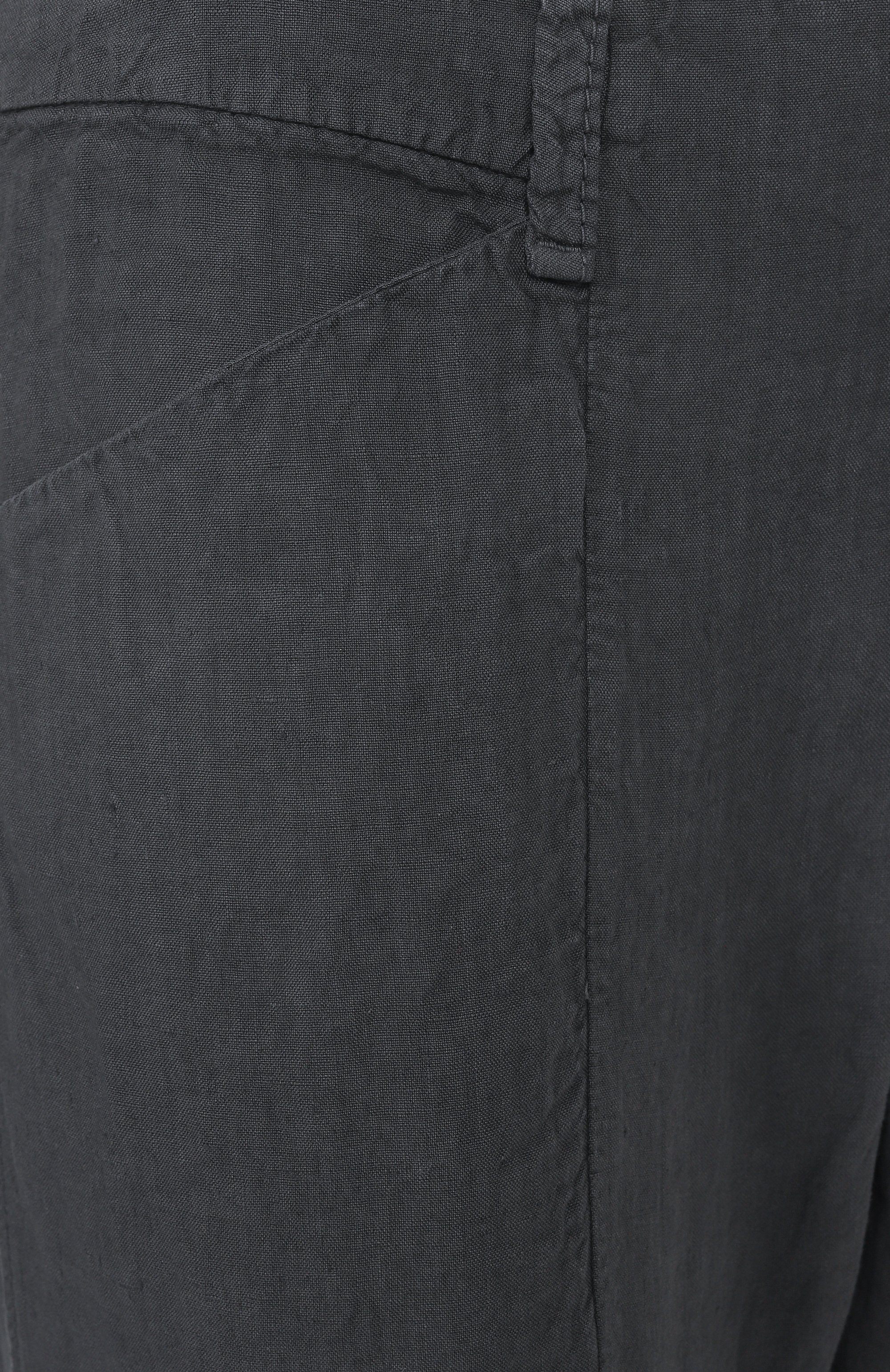 Льняные брюки TRANSIT темно-серого цвета по цене 38450 руб., арт. CFUTRZD131, фото 6 Льняные брюки TRANSIT, арт. CFUTRZD131, фото 6