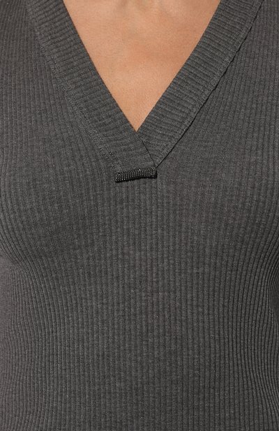 Хлопковый пуловер BRUNELLO CUCINELLI, арт. MH990BF202, фото 5