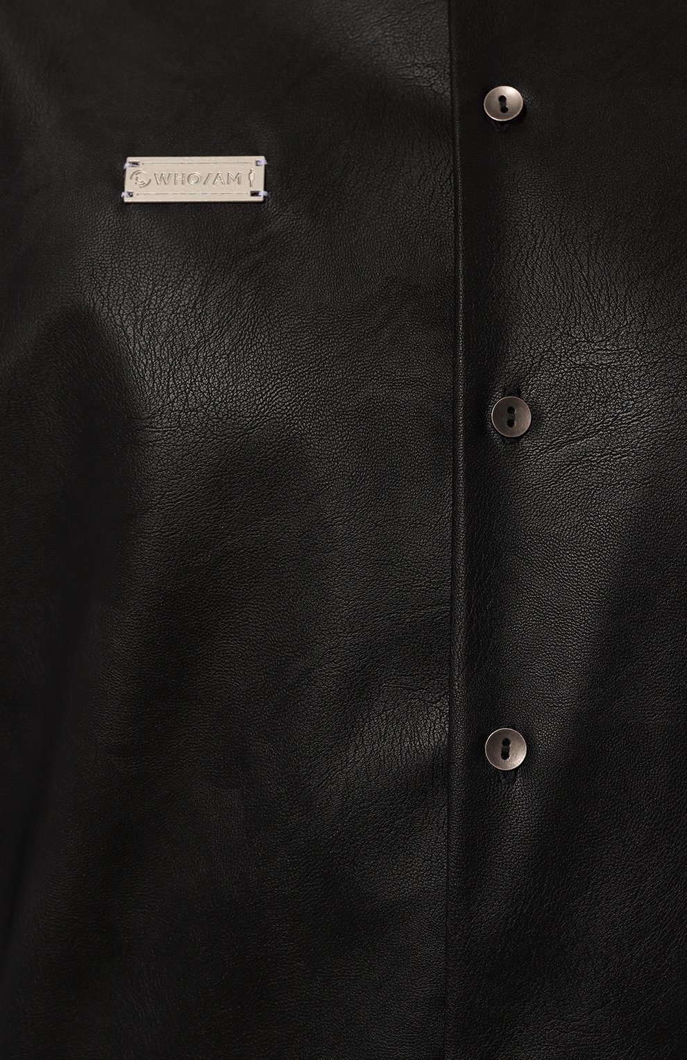 Рубашка из экокожи WHO_AM, арт. MS3-SVO243-BLK, фото 5