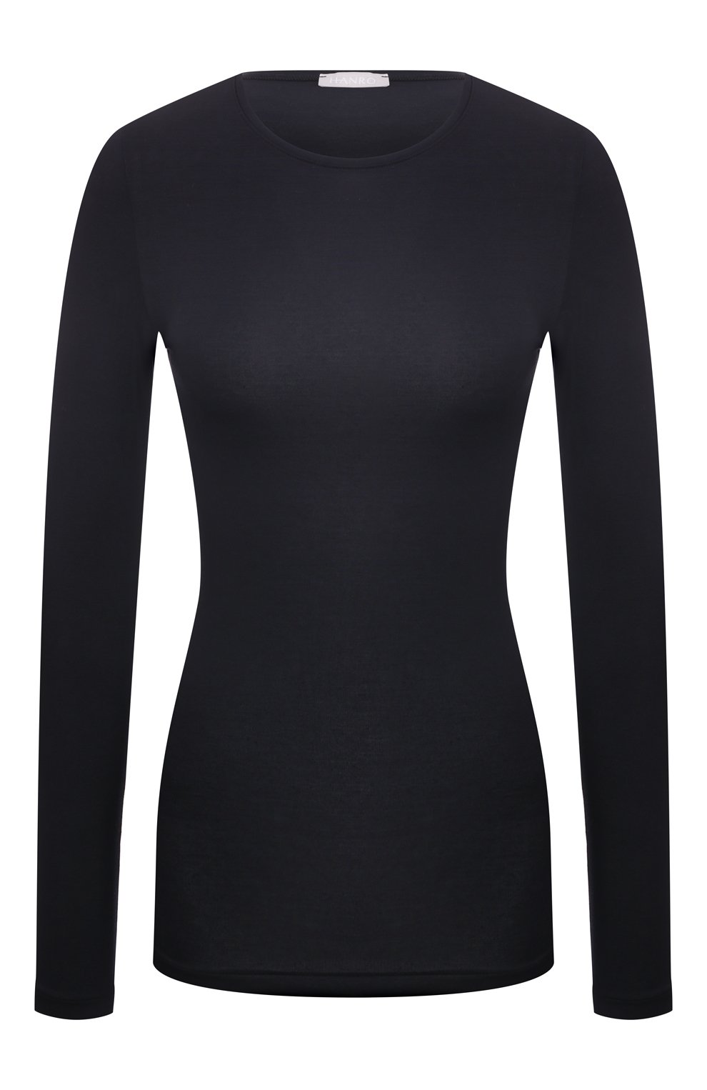 Лонгслив HANRO черного цвета по цене 11760 руб., арт. 071259., фото 1 Лонгслив HANRO, арт. 071259., фото 1