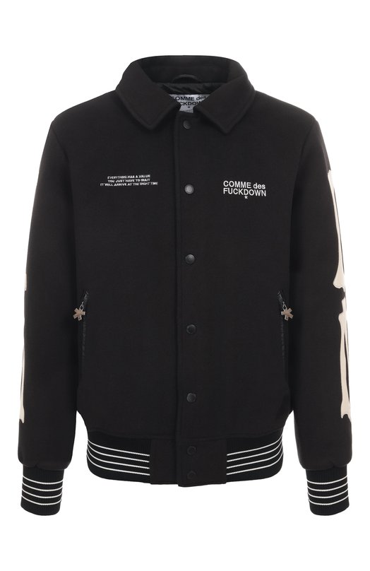 Бомбер Comme des Fuckdown CFABM01707 Чёрный CFABM01707