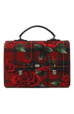 Детская портфель DOLCE & GABBANA красного цвета, арт. EB0166/AJ769 | Фото 1 (Материал сплава: Проставлено; Нос: Не проставлено; Материал: Текстиль)