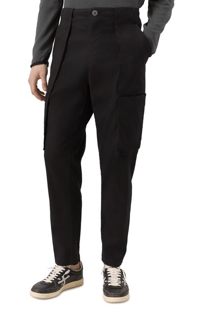 Брюки-карго из хлопка и льна TRANSIT, арт. CFUTRZE141, фото 3