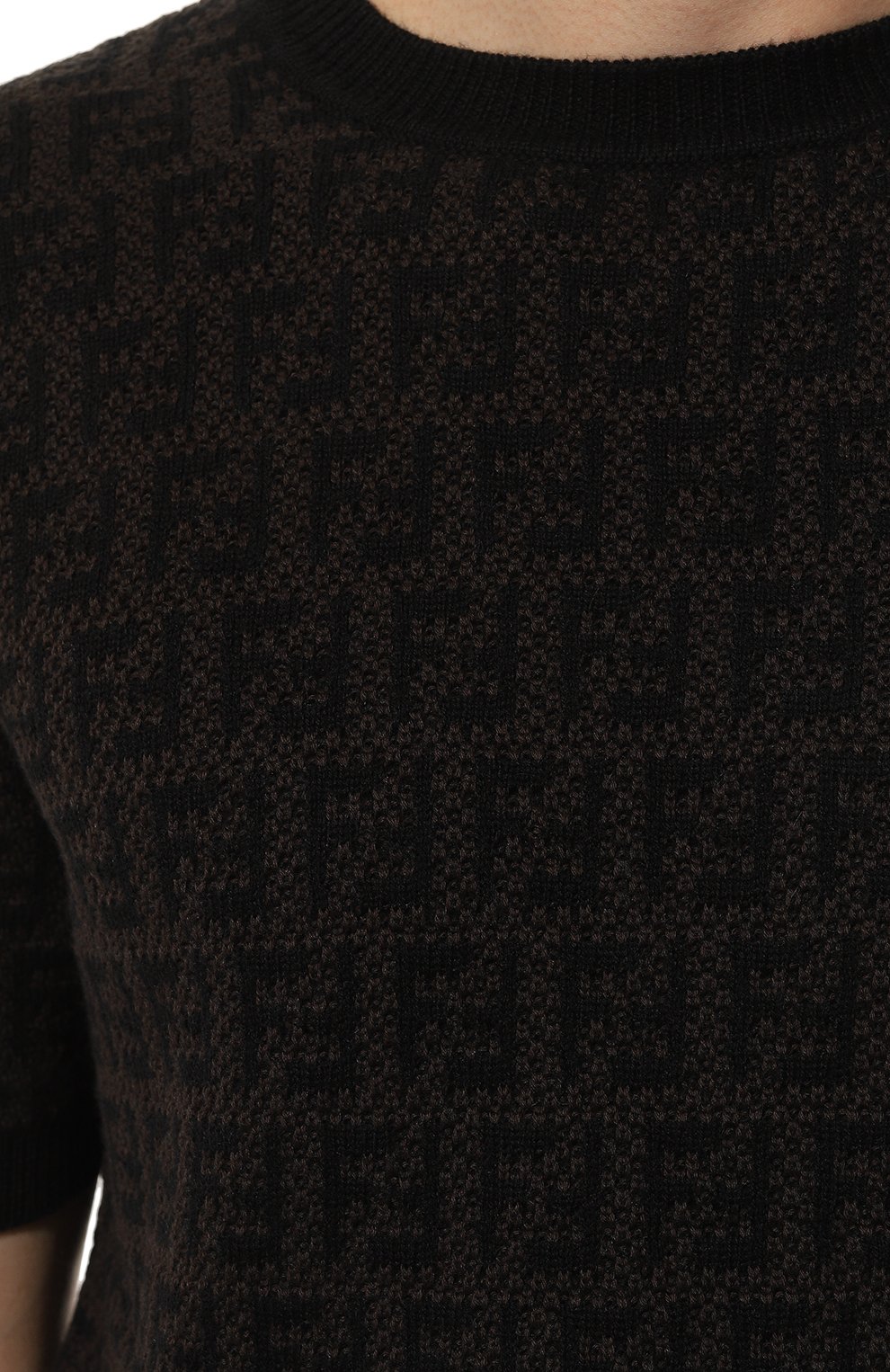 Джемпер из шерсти и хлопка FENDI, арт. FZX050/AKFS/F0FF6, фото 5