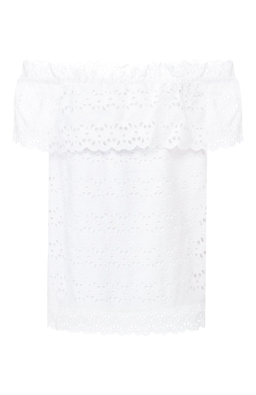 Хлопковый топ ESCADA SPORT белого цвета по цене 42450 руб., арт. 5029268, фото 1 Хлопковый топ ESCADA SPORT, арт. 5029268, фото 1