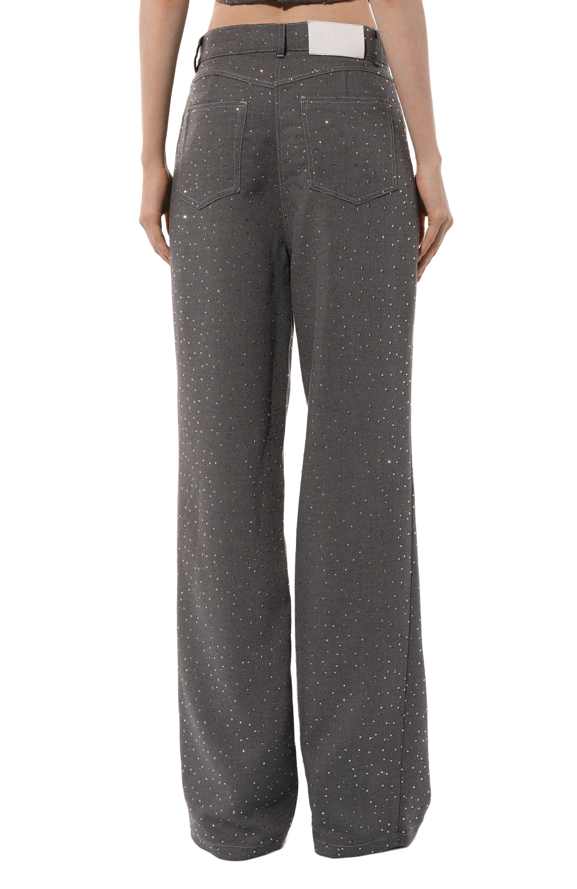 Джинсы с отделкой стразами ALINE, арт. AL112301, фото 4