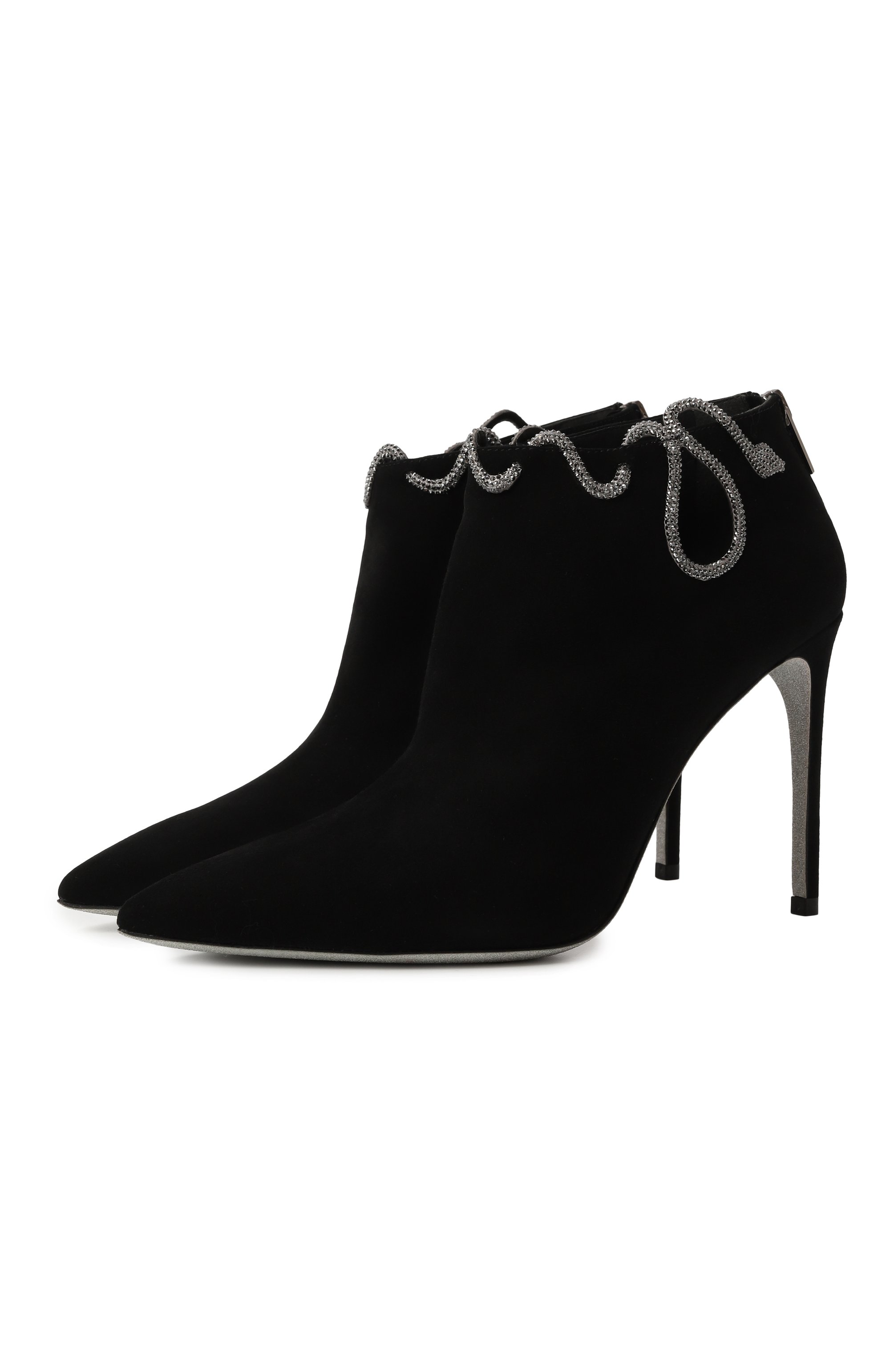 Замшевые ботильоны morgana 100 RENE CAOVILLA, арт. C11423-100/C001, фото 1