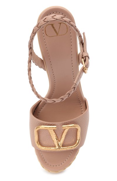 Кожаные босоножки vlogo signature VALENTINO, арт. VW2S0AX6/DWX, фото 5