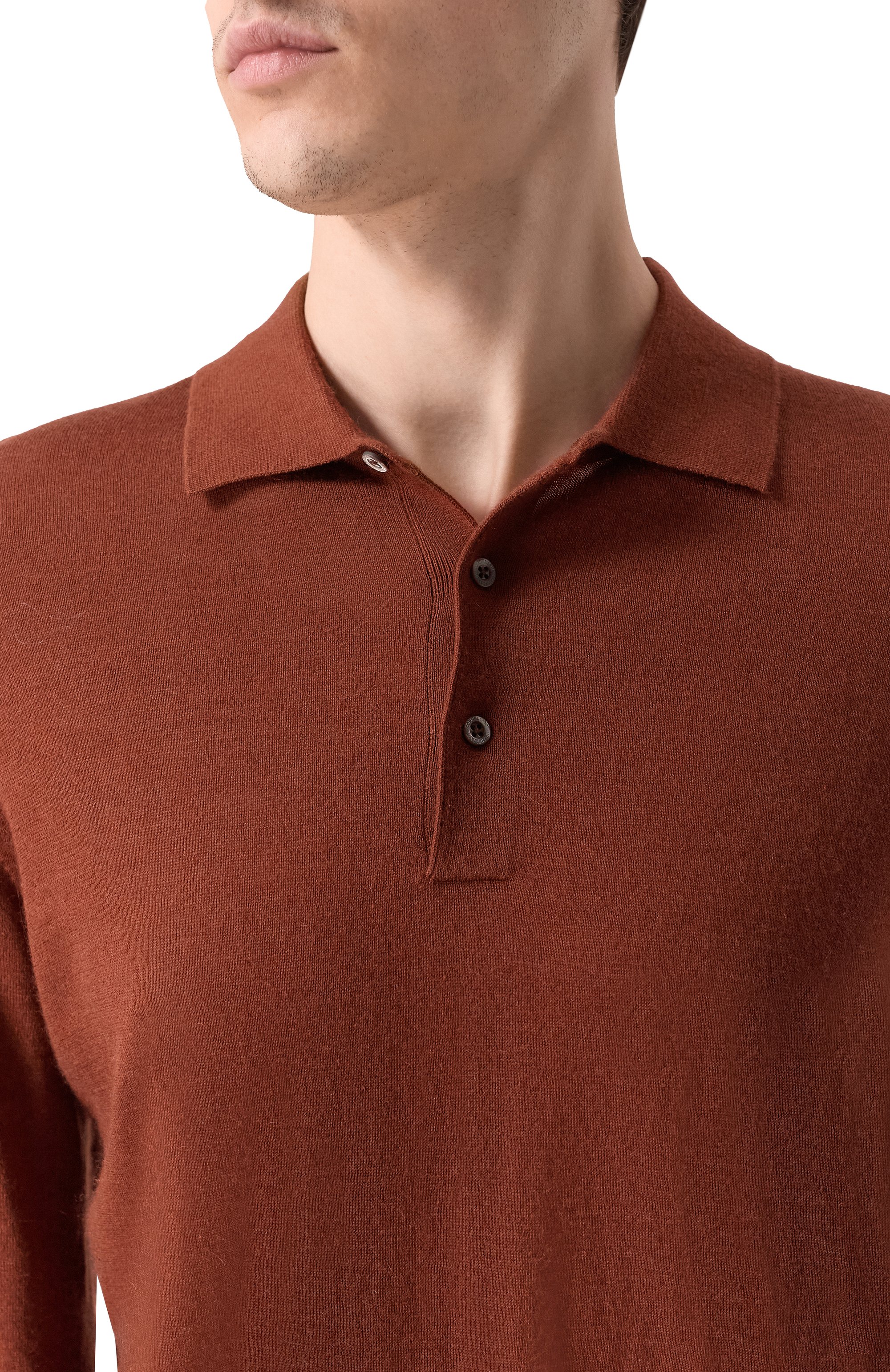 Поло из кашемира и шелка CORNELIANI, арт. 26M539-2625129, фото 5