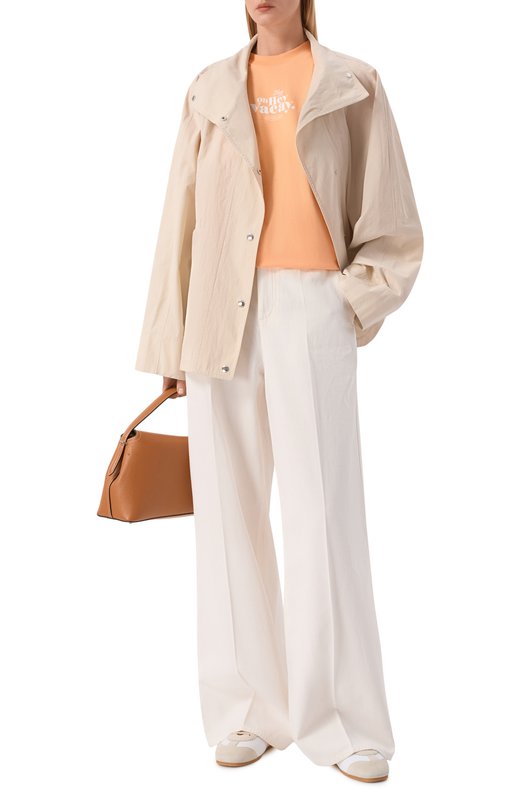 Хлопковая футболка HUGO Blue 50560770 Оранжевый  50560770 Фото 2