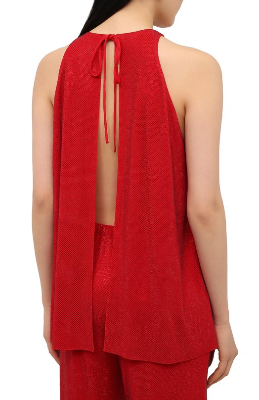 Топ из вискозы Alexandre Vauthier Красный, фото 4