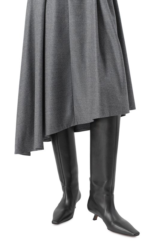 Кожаные сапоги Brunello Cucinelli MZSKC3057P Чёрный  MZSKC3057P Фото 2