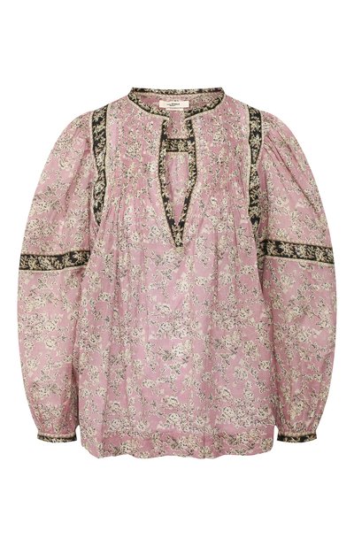 Женская хлопковая рубашка ISABEL MARANT ETOILE, арт. HT1665-20P028E/VI0LETTE