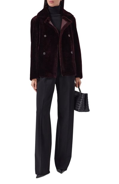Двусторонняя дубленка KITON бордового цвета по цене 877000 руб., арт. D62571K0551L, фото 2 Двусторонняя дубленка KITON, арт. D62571K0551L, фото 2