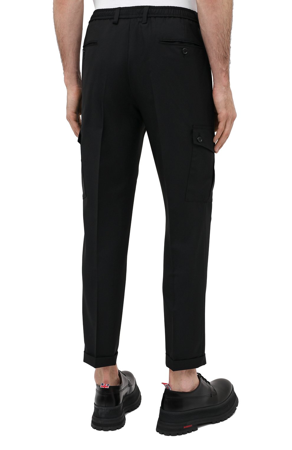 Шерстяные брюки-карго DOLCE & GABBANA, арт. GWQ1ET/FURJV, фото 4