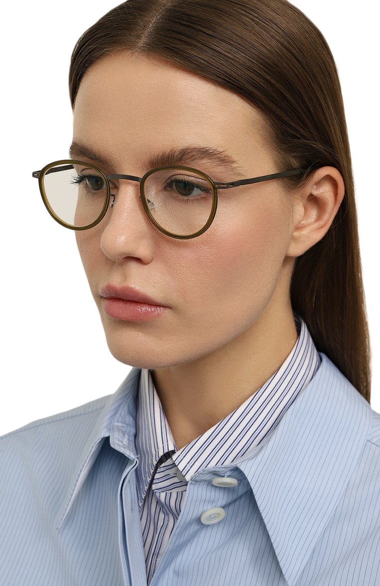 Женские оправа MYKITA коричневого цвета, арт. KIRIMA/720 | Фото 2 (Региональные ограничения белый список (Axapta Mercury): Не проставлено; Нос: Не проставлено; Материал: Металл; Тип очков: Оправа; Кросс-КТ: Оправы-унисекс; Очки форма: Круглые; Оптика Гендер: оптика-унисекс)