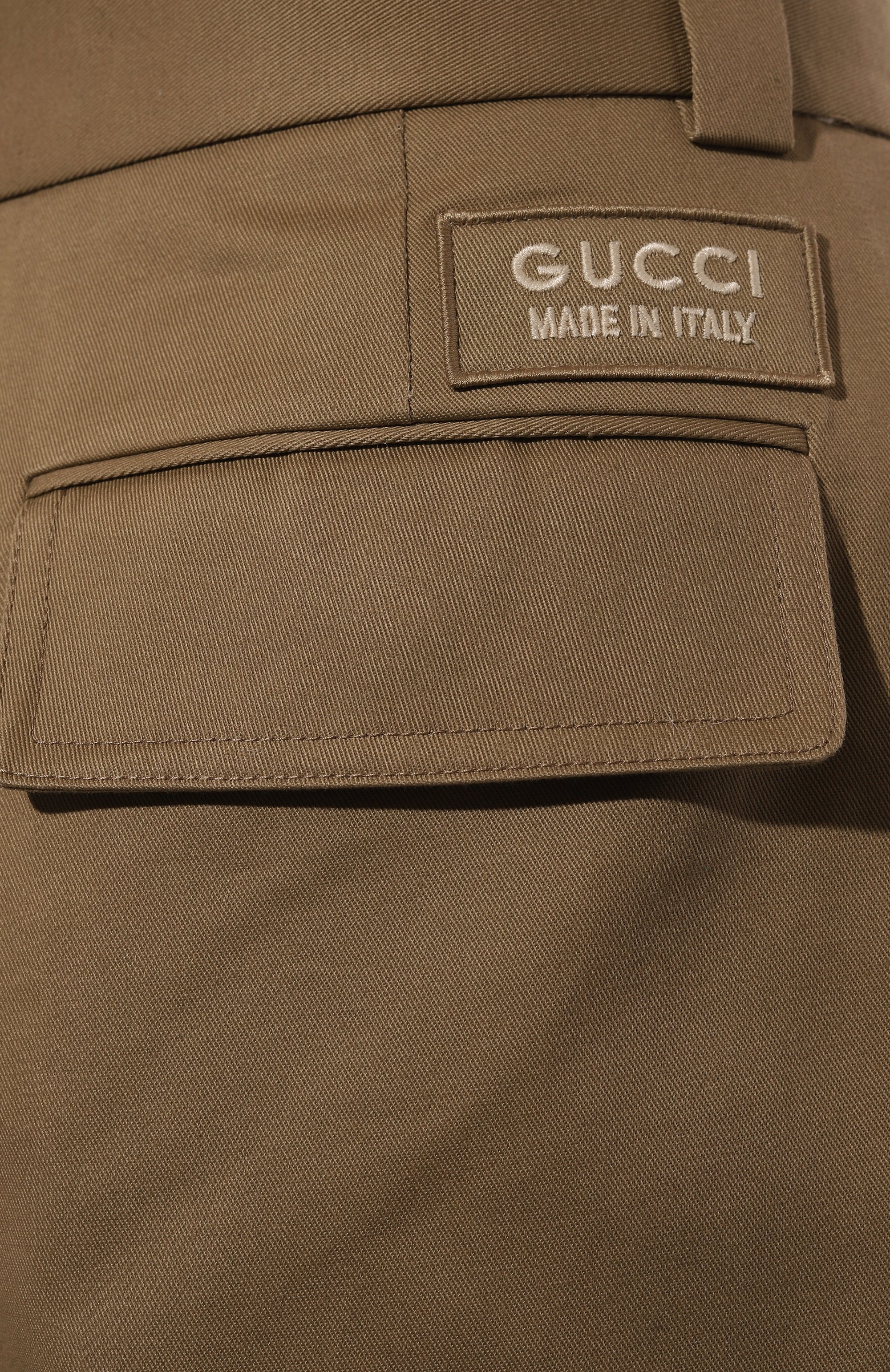 Хлопковые брюки-карго GUCCI, арт. 762309/ZAPR0, фото 5