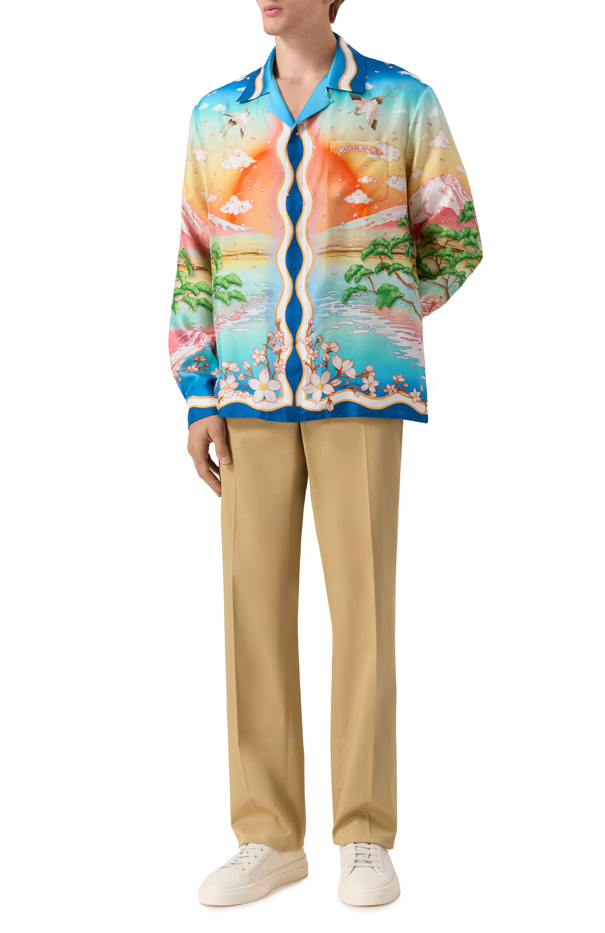 Шелковая рубашка CASABLANCA, арт. U-MPF25-SH-006-01, фото 2