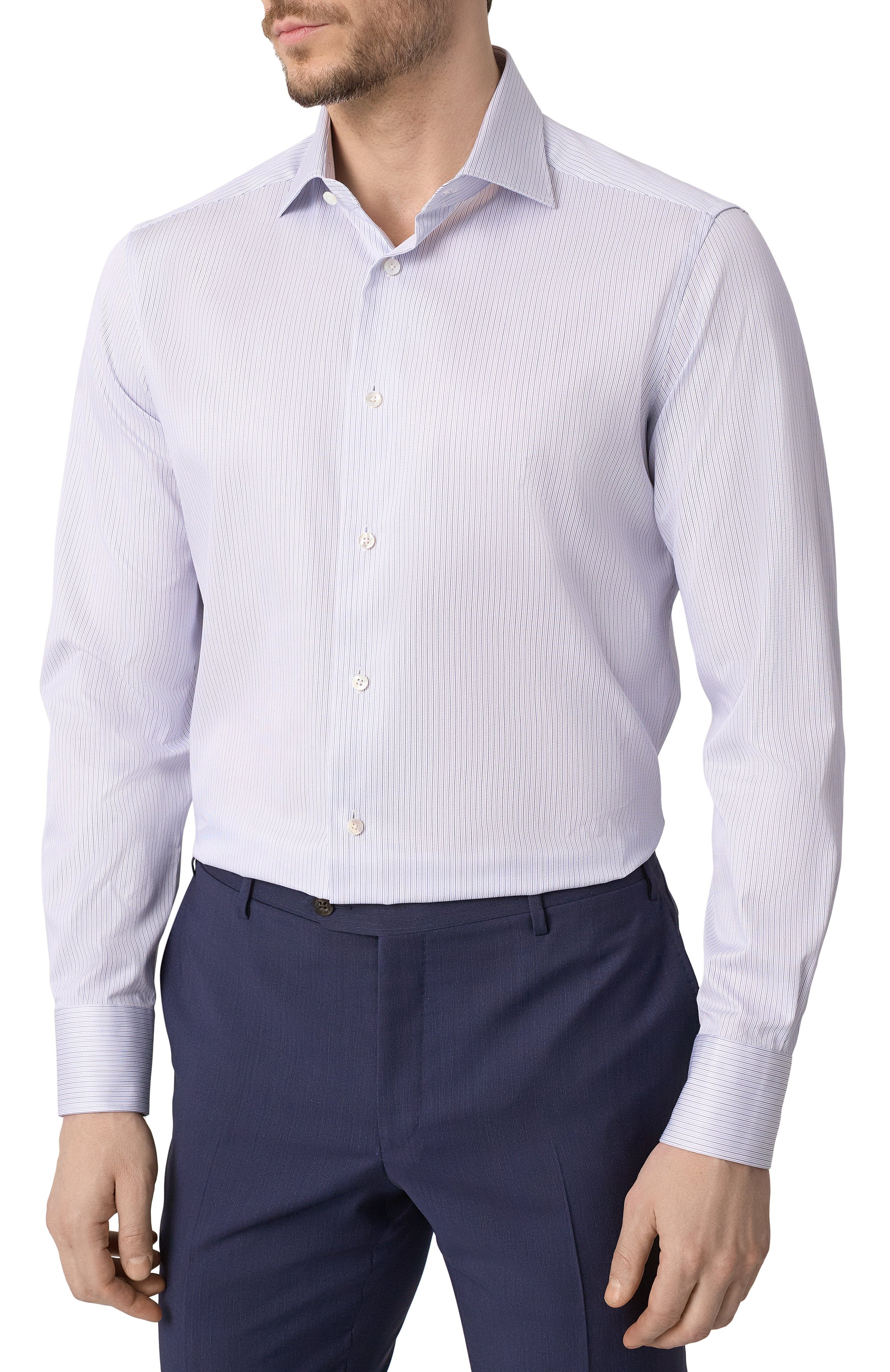 Хлопковая сорочка ZEGNA, арт. 701042A7/9MS0BA, фото 3