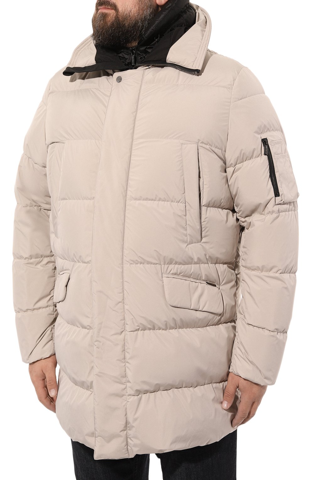 Пуховик davide-stp MOORER светло-серого цвета по цене 299500 руб., арт. DAVIDE-STP, фото 3 Пуховик davide-stp MOORER, арт. DAVIDE-STP, фото 3