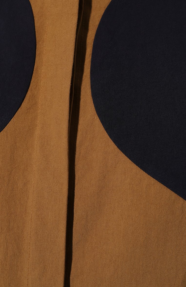 Женская хлопковая рубашка COLVILLE темно-синего цвета, арт. CVS24780 | Фото 5 (Рукава: Длинные; Женское Кросс-КТ: Рубашка-одежда; Длина (для топов): Стандартные; Принт: С принтом; Материал сплава: Проставлено; Материал внешний: Хлопок; Драгоценные камни: Проставлено; Стили: Кэжуэл)