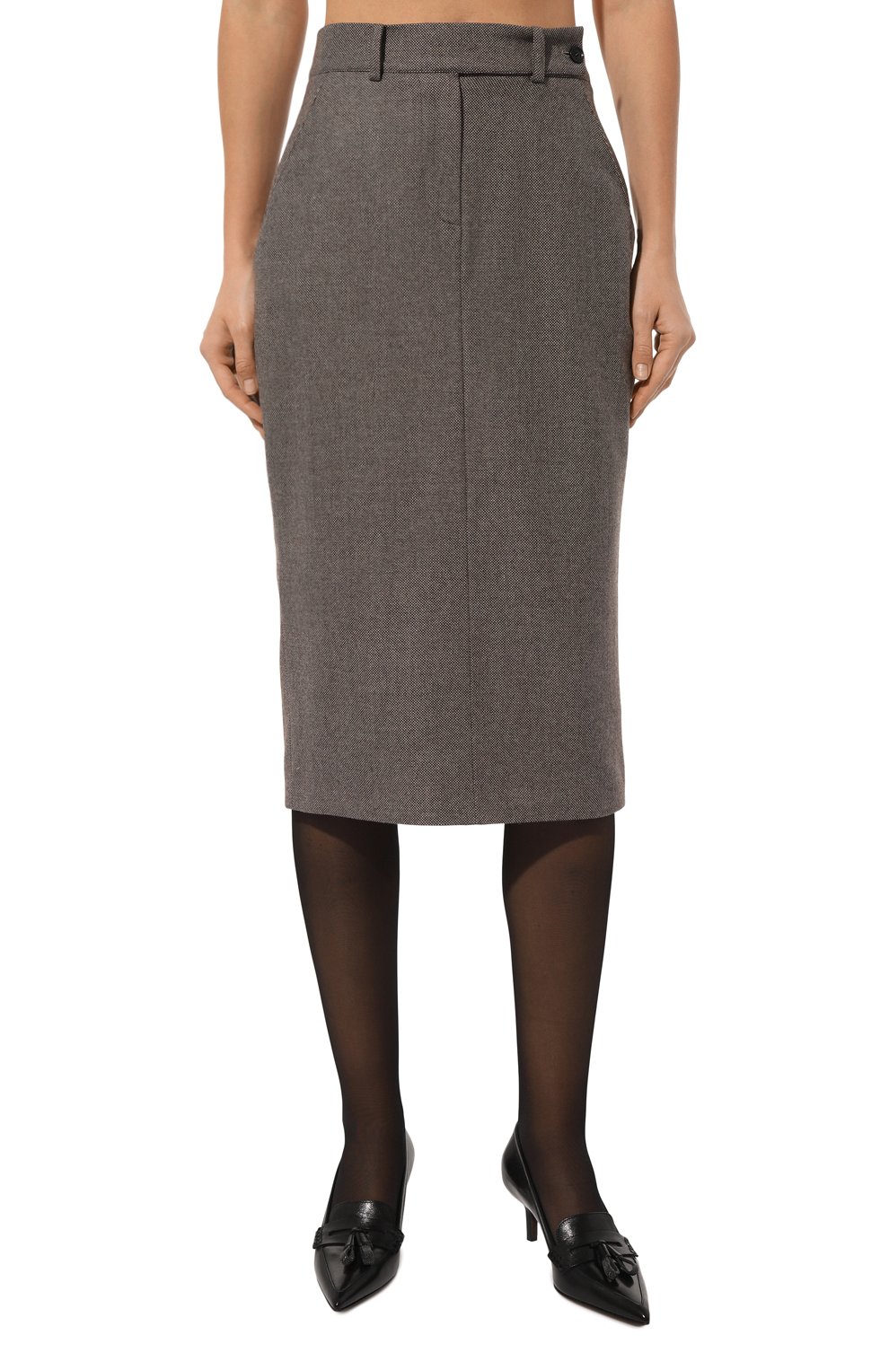 Юбка из шерсти и кашемира KITON светло-коричневого цвета по цене 148500 руб., арт. D56202K0104E15, фото 3 Юбка из шерсти и кашемира KITON, арт. D56202K0104E15, фото 3