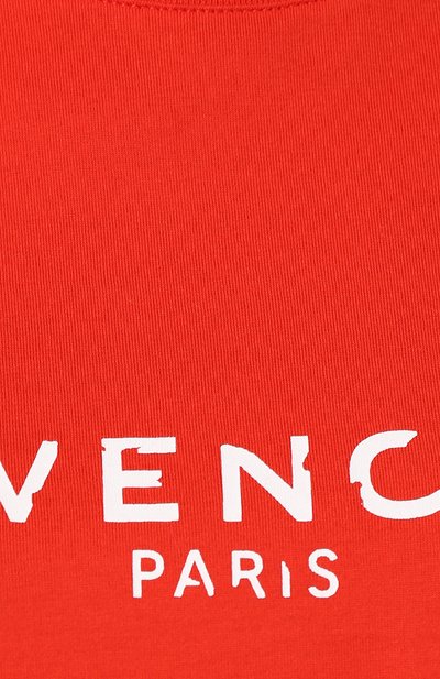 Хлопковая футболка GIVENCHY красного цвета по цене 38950 руб., арт. BW70603Z0Y, фото 5 Хлопковая футболка GIVENCHY, арт. BW70603Z0Y, фото 5