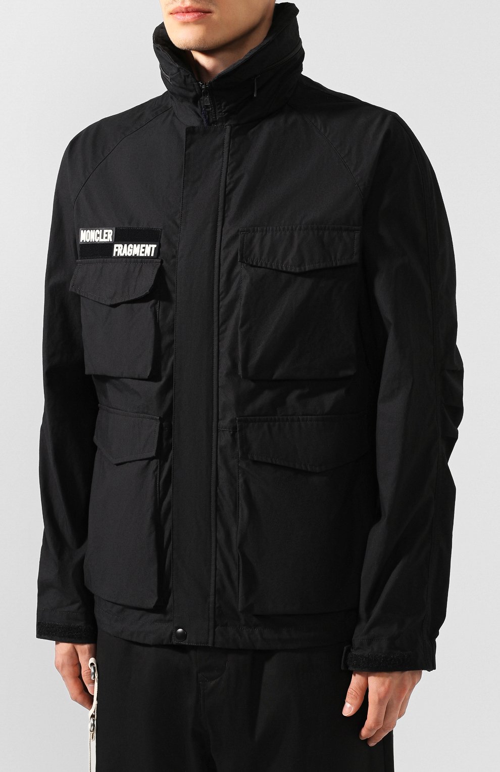 Черная мужская куртка 7 moncler fragment hiroshi fujiwara MONCLER