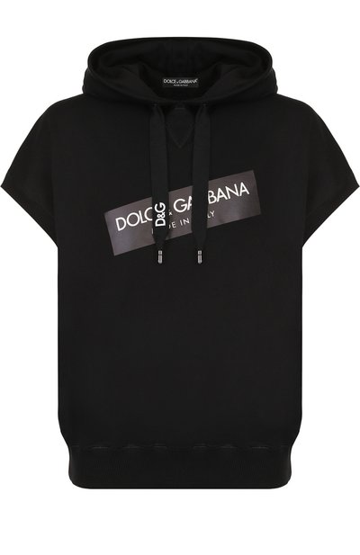 Хлопковое худи с короткими рукавами DOLCE & GABBANA, арт. G9KR6T/FU7DU, фото 1