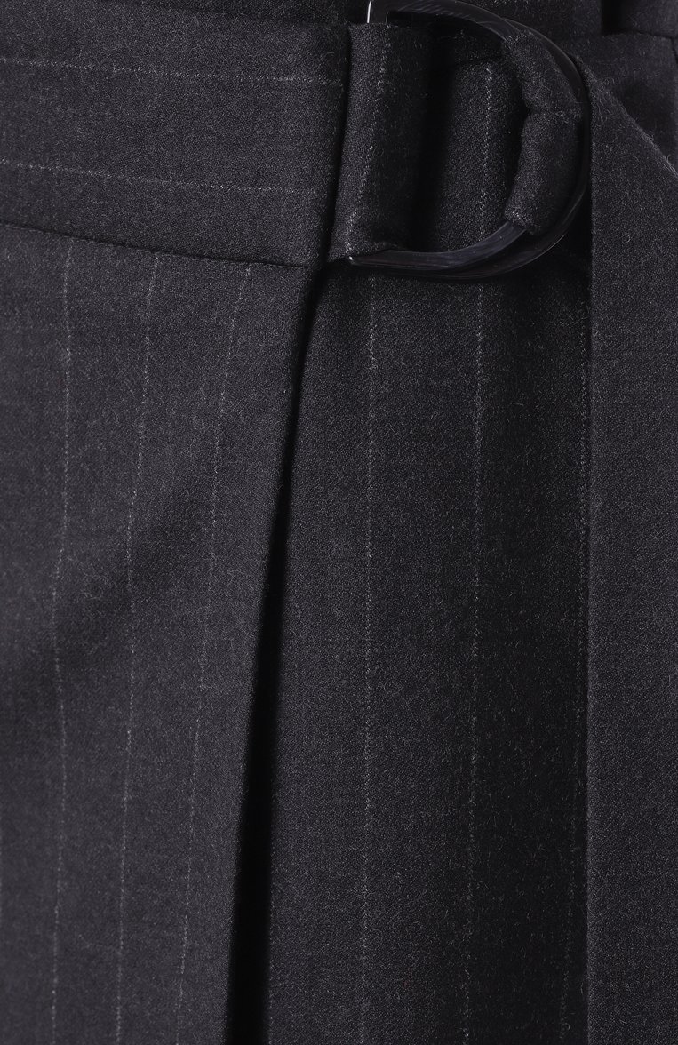 Женская шерстяная юбка WINDSOR темно-серого цвета, арт. DR435/10018353 | Фото 6 (Материал внешний: Шерсть; Длина Ж (юбки, платья, шорты): Миди; Стили: Классический)