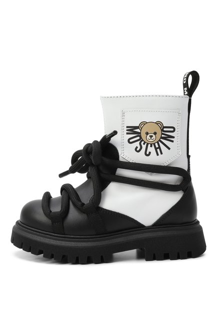 Кожаные ботинки MOSCHINO, арт. 81953/VAR3/24-27