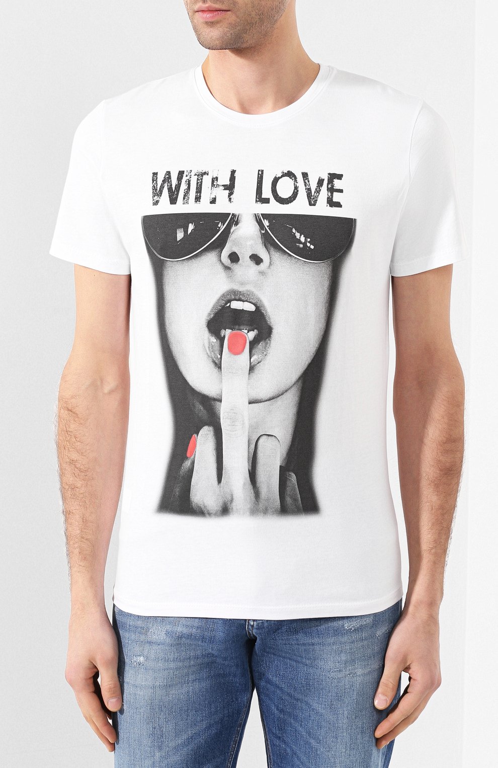 Хлопковая футболка BISIBIGLIO, арт. MEDI0 WITH L0VE/HEAVY, фото 3