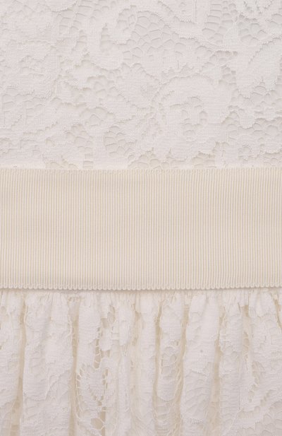 Хлопковое платье IL GUFO белого цвета по цене 42450 руб., арт. PATVL02LC5046/4A-6A, фото 3 Хлопковое платье IL GUFO, арт. PATVL02LC5046/4A-6A, фото 3